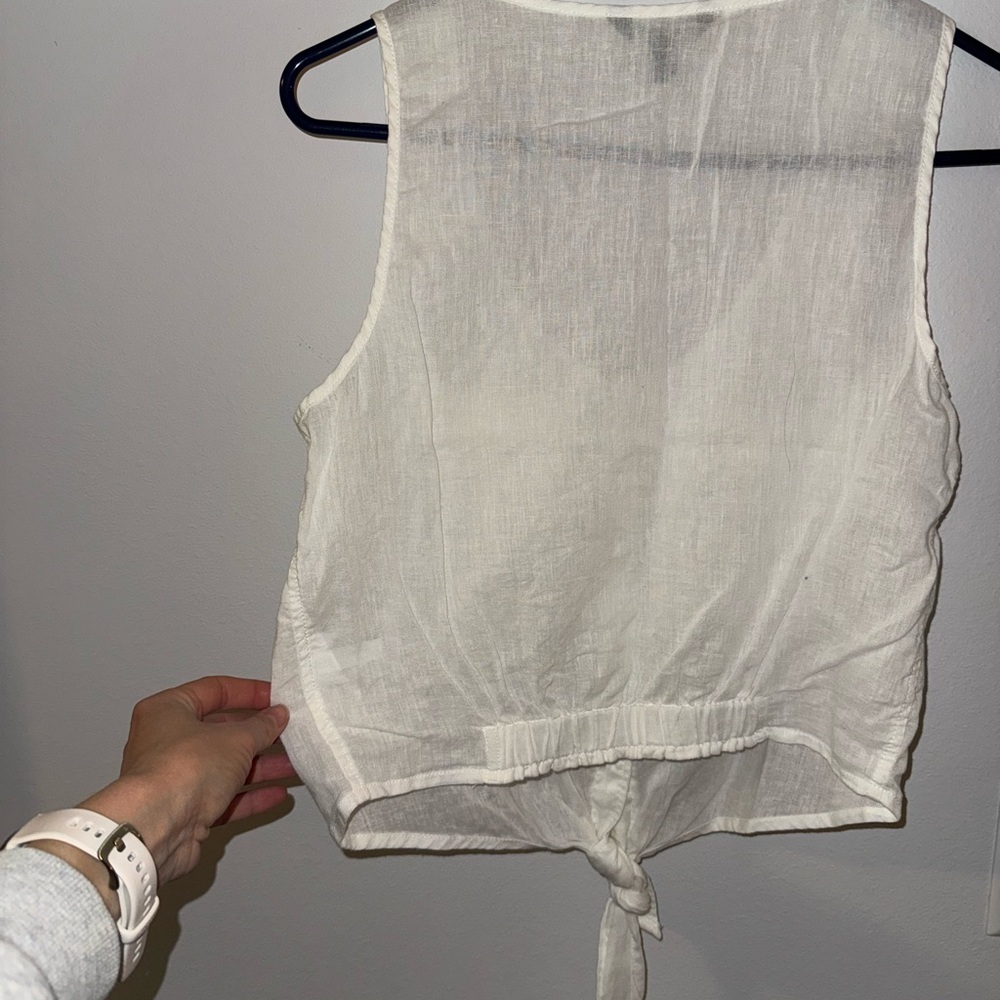 Express linen tank top, size XS